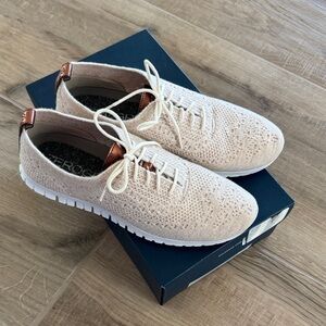 Cole Haan Women's Cream Knit Sneakers